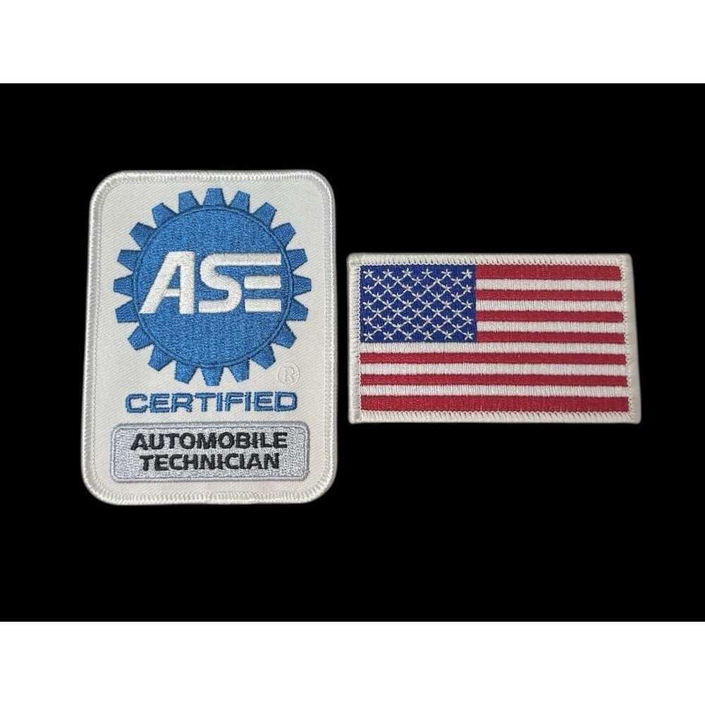 ASE Certified Automobile Technician & American Flag Set